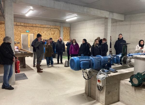 IMG_5299 The interior of a biogas digester with all the technical installations to follow the good digestion process.